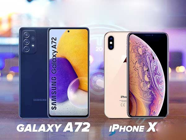 iPhone X vs Samsung A72