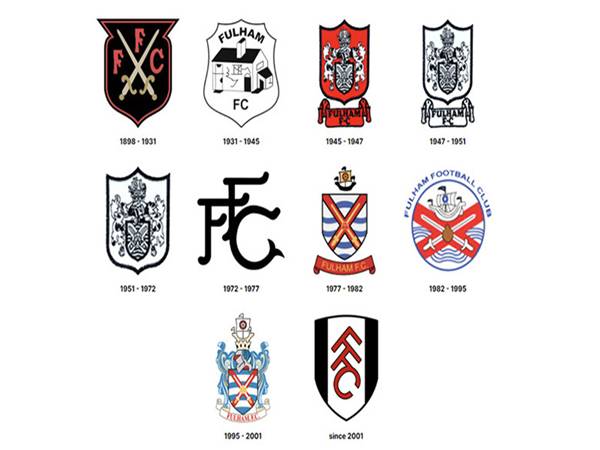 Lịch sử hình thành và các lần thay đổi của logo Fulham